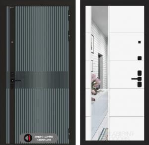 Входная дверь Иссида с зеркалом 19 — Белый софт купить в Москве