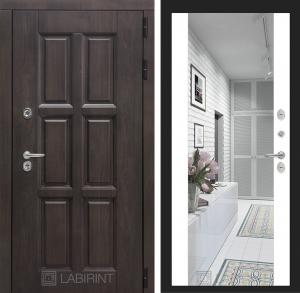 Входная дверь Лондон с зеркалом Максимум — Белый софт купить в Москве