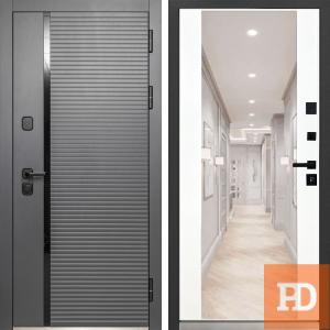 Входная дверь MXM-6 зеркало 2 белая купить в Москве