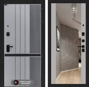 Входная дверь Скайлаб с Зеркалом Максимум — Грей софт купить в Москве