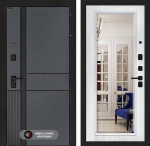 Входная дверь Эволаб с Зеркалом Фацет — Белый софт купить в Москве