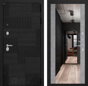 Входная дверь Пазл с зеркалом Максимум — Бетон светлый купить в Москве