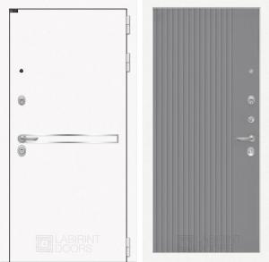 Входная дверь Лайн Вайт 29 — Серый рельеф софт купить в Москве
