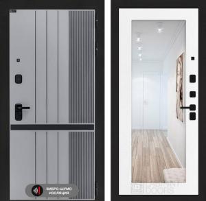 Входная дверь Скайлаб с Зеркалом 18 — Белое дерево купить в Москве