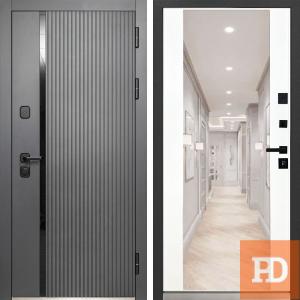 Входная дверь MXM-7 зеркало 2 белая купить в Москве