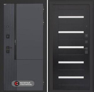 Входная дверь Лаб 2 Про 01 — Венге, стекло белое купить в Москве