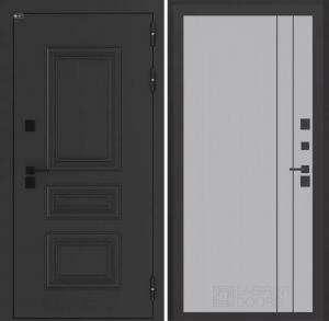 Входная дверь Аляска Лайт 10 — Серый рельеф софт купить в Москве