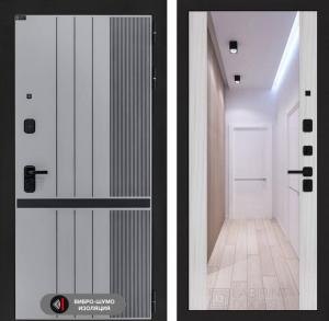 Входная дверь Скайлаб с Зеркалом Максимум — Сандал белый купить в Москве