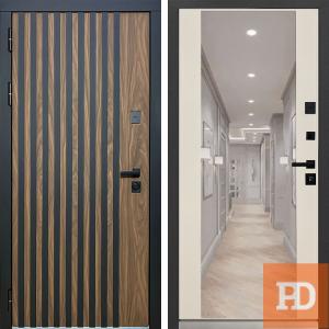 Входная дверь MXL-1 Зеркало 2 софт шампань купить в Москве