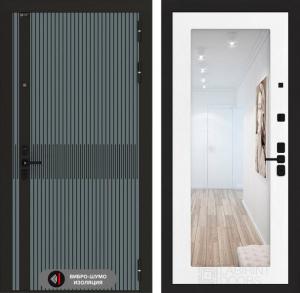 Входная дверь Иссида с зеркалом 18 — Белое дерево купить в Москве