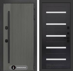 Входная дверь Термолаб 1 тепло 01 — Венге, стекло белое купить в Москве