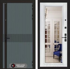 Входная дверь Иссида с Зеркалом Фацет — Белый софт купить в Москве