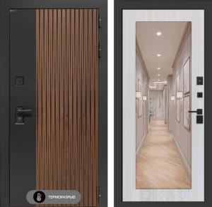 Входная дверь Айслаб с зеркалом 18 — Сандал белый купить в Москве