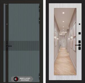 Входная дверь Иссида с зеркалом 18 — Сандал белый купить в Москве