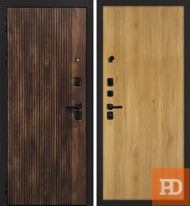 Входная дверь STR Лофт 1 дуб золотистый купить в Москве