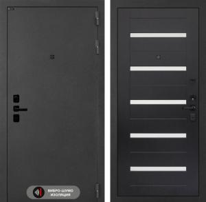 Входная дверь Соналаб 01 — Венге, стекло белое купить в Москве