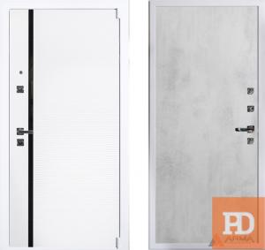Входная дверь Арма Гранд Вайт 06 бетон светлый купить в Москве