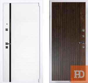 Входная дверь Арма Гранд Вайт 24 Дуб антик + патина черная купить в Москве