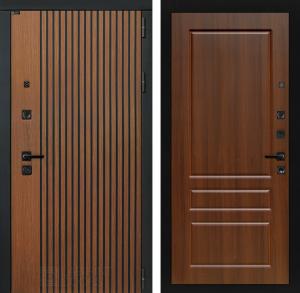 Входная дверь Шторм 03 — Орех бренди купить в Москве