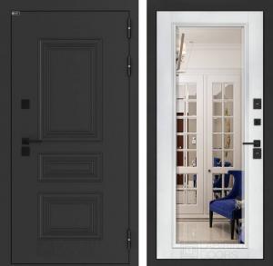 Входная дверь Аляска Лайт с Зеркалом Фацет — Белый софт купить в Москве