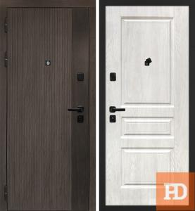 Входная дверь STR Вертикаль Дуб жемчужный купить в Москве