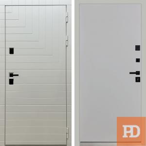 Входная дверь Квадро гладкая силк маус купить в Москве