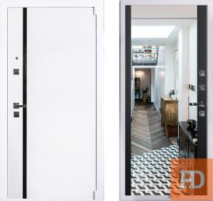 Входная дверь Арма  Гранд Вайт 12 Черный кварц купить в Москве