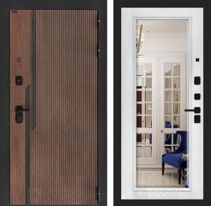 Входная дверь Кармина с Зеркалом Фацет — Белый софт купить в Москве