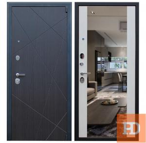 Стальная дверь «Вектор» с зеркалом купить в Москве