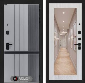 Входная дверь Скайлаб с Зеркалом 18 — Сандал белый купить в Москве