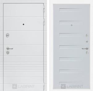 Входная дверь Трендо 14 — Дуб кантри белый горизонтальный купить в Москве