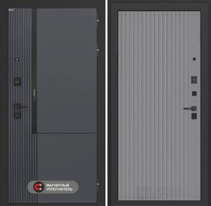 Входная дверь Лаб 2 Про — 29 Серый рельеф софт купить в Москве