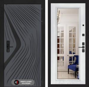 Входная дверь Леолаб с Зеркалом Фацет — Белый софт купить в Москве