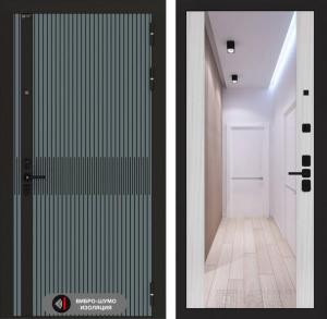 Входная дверь Иссида с Зеркалом Максимум — Сандал белый купить в Москве