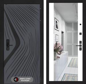 Входная дверь Леолаб с Зеркалом Максимум — Белый софт купить в Москве