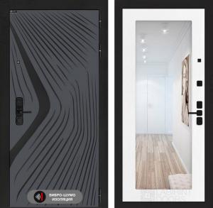 Входная дверь Леолаб с зеркалом 18 — Белое дерево купить в Москве