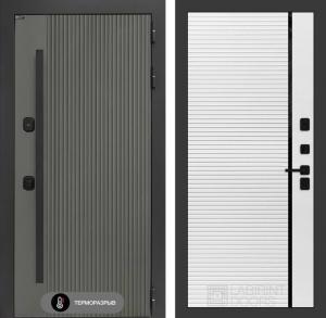 Входная дверь Термолаб 1 тепло 22 — Белый софт с молдингом купить в Москве