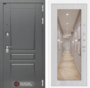 Входная дверь Платинум с Зеркалом 18 — Сандал белый купить в Москве