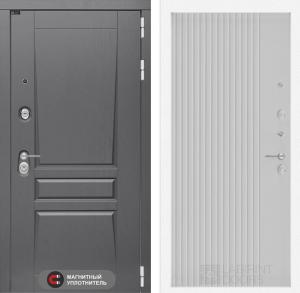 Входная дверь Платинум 29 — Белый рельеф софт купить в Москве