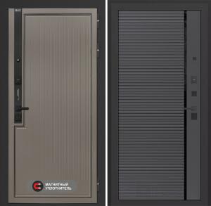 Входная дверь Лаб 1 Про 22 — Графит софт с молдингом купить в Москве