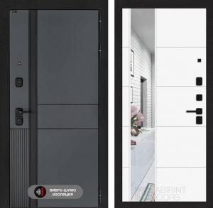 Входная дверь Эволаб с зеркалом 19 — Белый софт купить в Москве