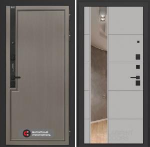 Входная дверь Лаб 1 Про с зеркалом 19 — Грей софт купить в Москве