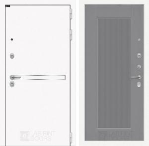 Входная дверь Лайн Вайт 30 — Серый рельеф софт купить в Москве