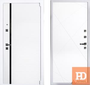 Входная дверь Арма Гранд Вайт 07 белый матовый купить в Москве