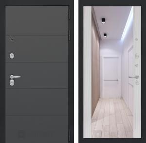 Входная дверь Арт с Зеркалом Максимум — Сандал белый купить в Москве