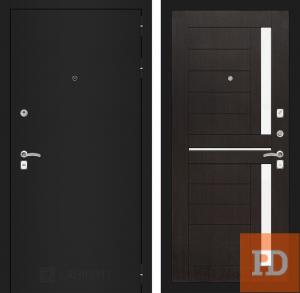 Входная дверь Лабиринт CLASSIC шагрень черная 02 — Венге купить в Москве