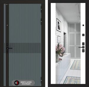 Входная дверь Иссида с Зеркалом Максимум — Белый софт купить в Москве