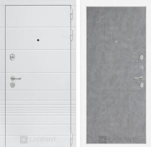 Входная дверь Трендо 21 — Бетон светлый купить в Москве