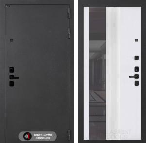 Входная дверь Соналаб с зеркалом 32 тонированным — Белый рельеф софт купить в Москве