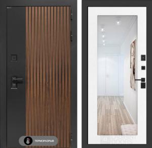 Входная дверь Айслаб с зеркалом 18 — Белое дерево купить в Москве